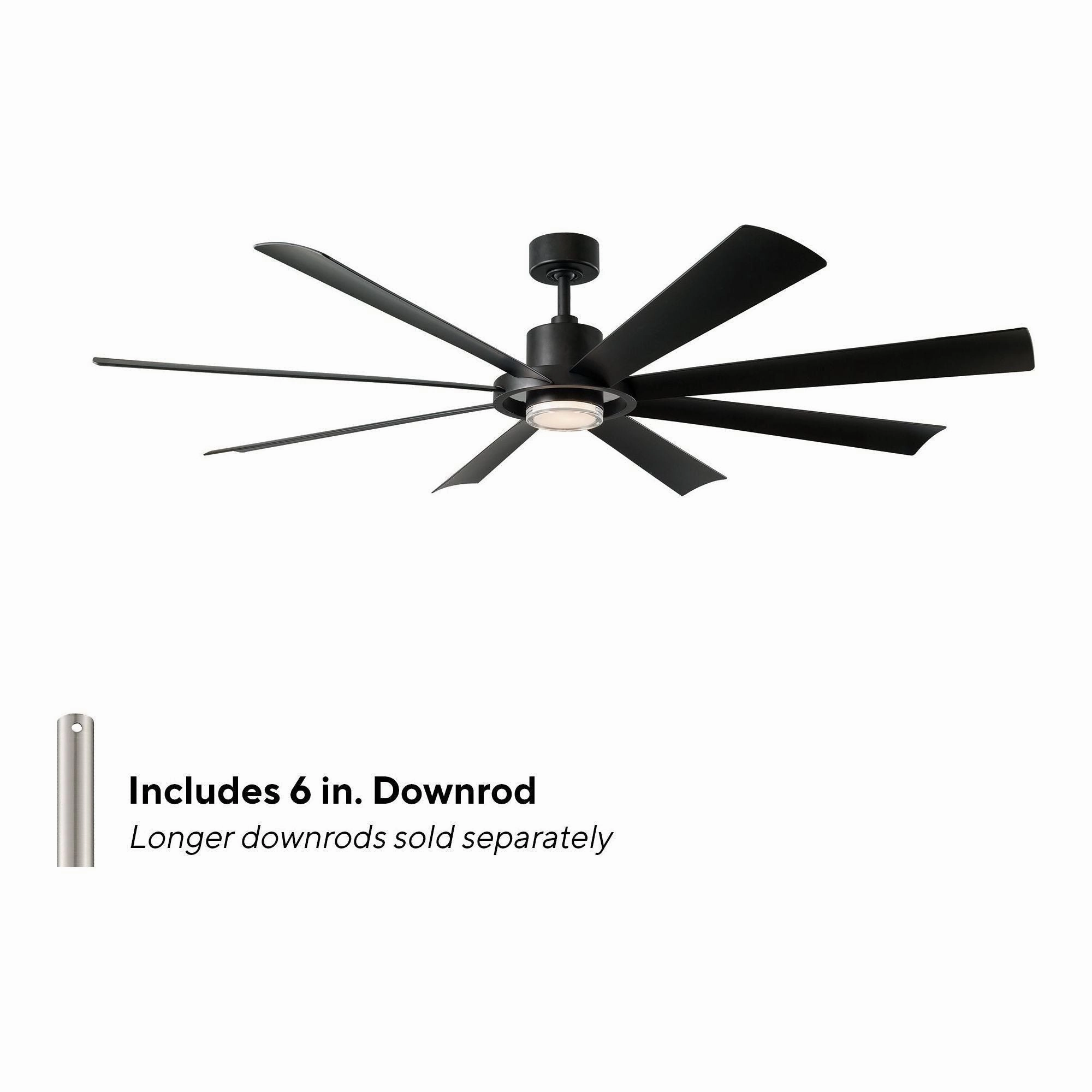 Aura Indoor/Outdoor 8-Blade 72" LED Smart Ceiling Fan