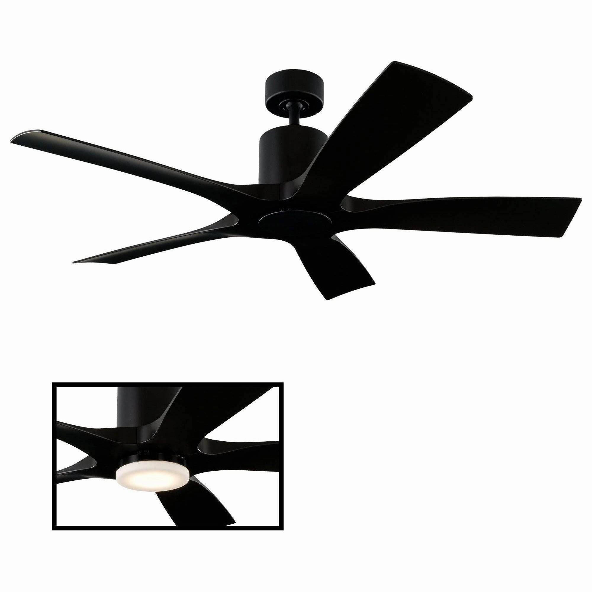 Aviator Indoor/Outdoor 5-Blade 54" Smart Ceiling Fan with Remote Control