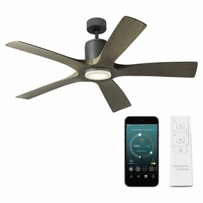 Aviator Indoor/Outdoor 5-Blade 54" Smart Ceiling Fan with Remote Control smart ceiling fans with voice control