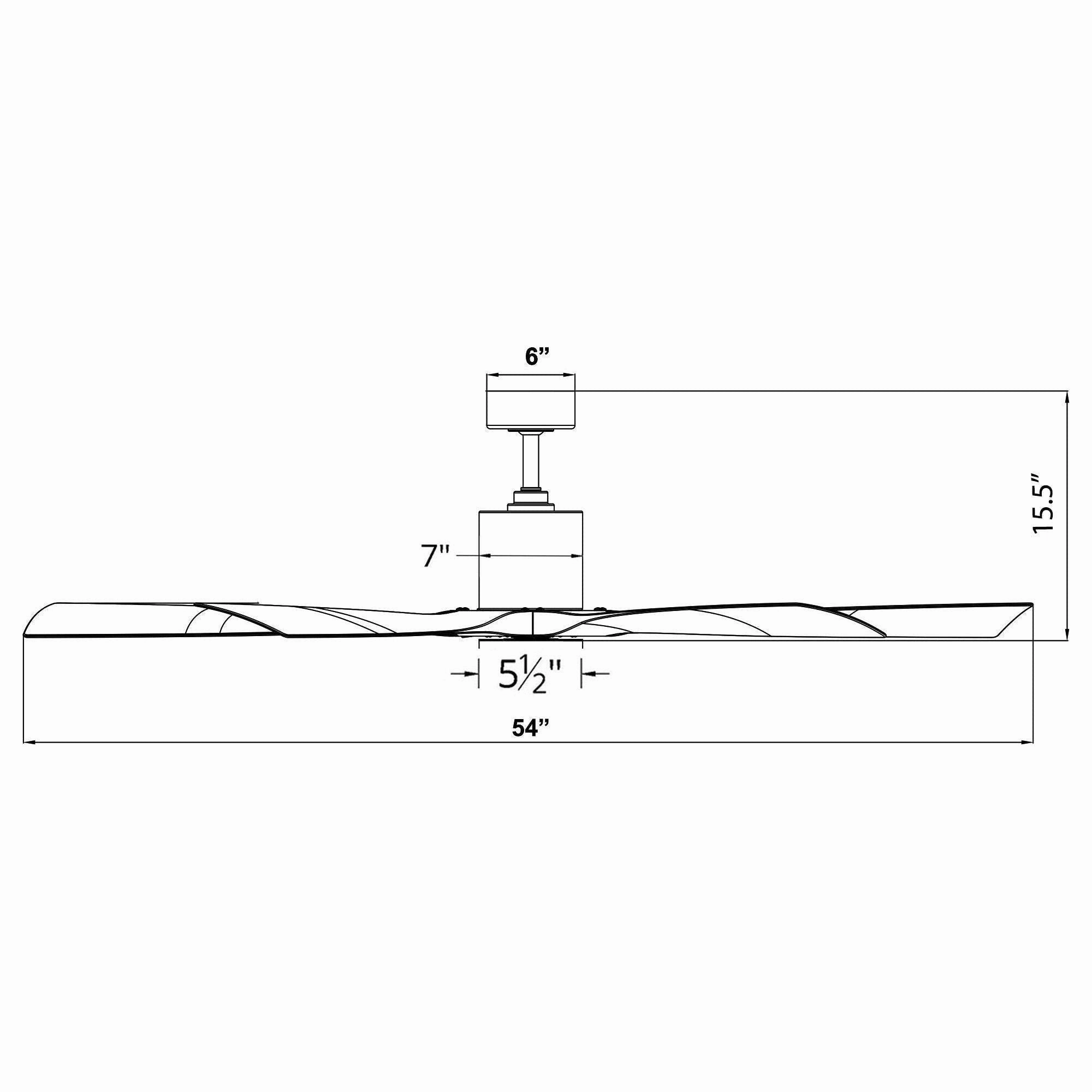 Aviator Indoor/Outdoor 5-Blade 54" Smart Ceiling Fan with Remote Control