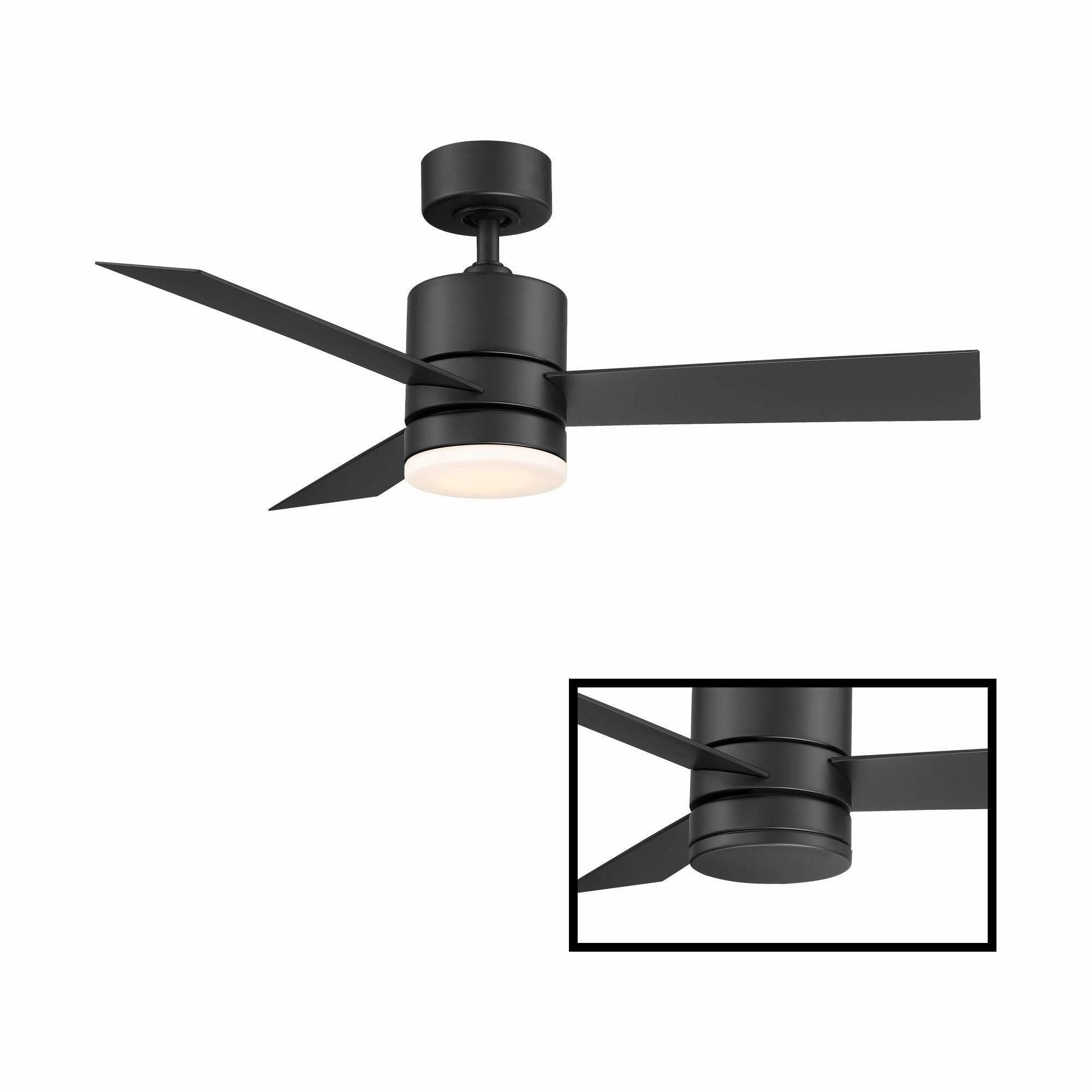 Axis Indoor/Outdoor 3-Blade 44" Smart Ceiling Fan with LED Light Kit and Remote Control