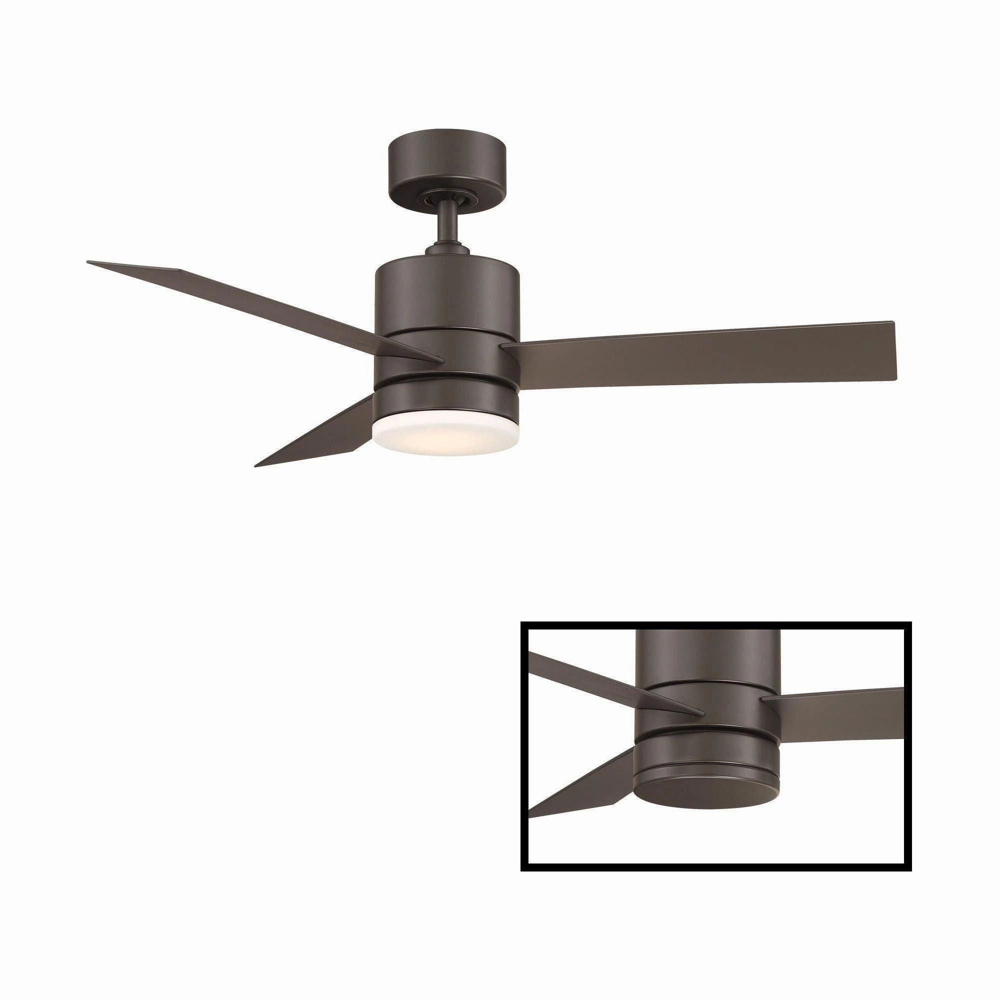 Axis Indoor/Outdoor 3-Blade 44" Smart Ceiling Fan with LED Light Kit and Remote Control