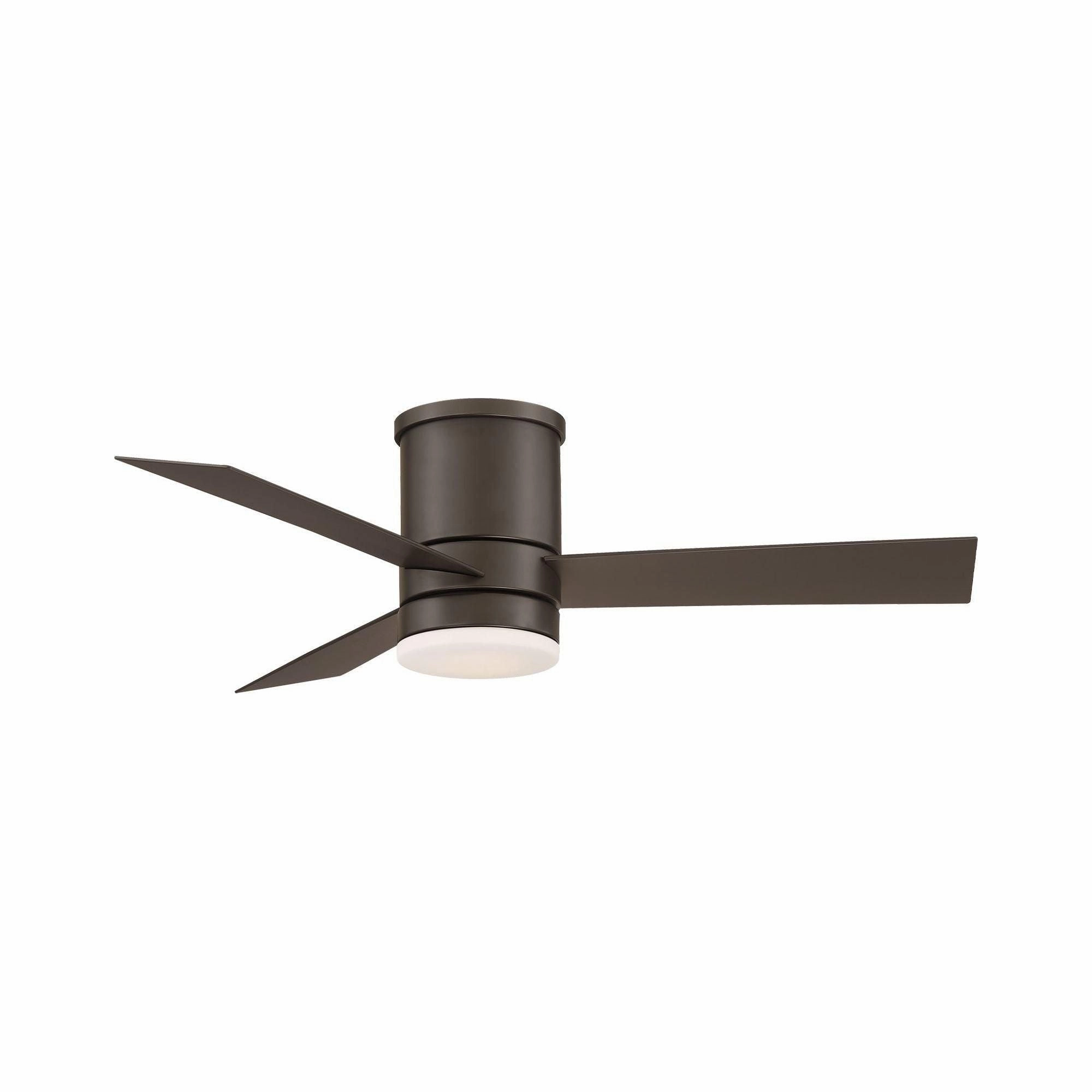 Axis Indoor/Outdoor 3-Blade 44" Smart Flush Mount Ceiling Fan with LED Light Kit and Remote Control
