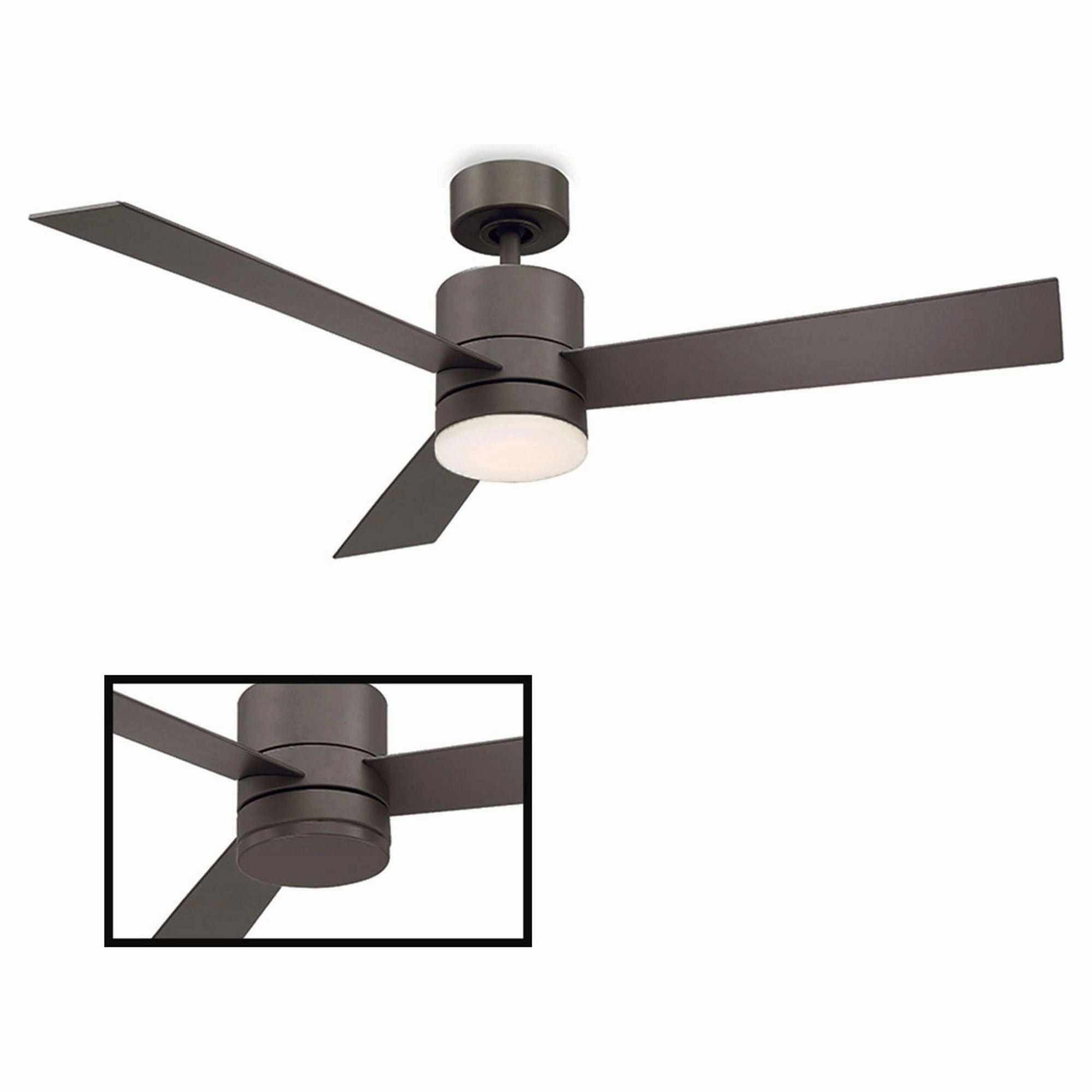 Axis Indoor/Outdoor 3-Blade 52" Smart Ceiling Fan with LED Light Kit and Remote Control