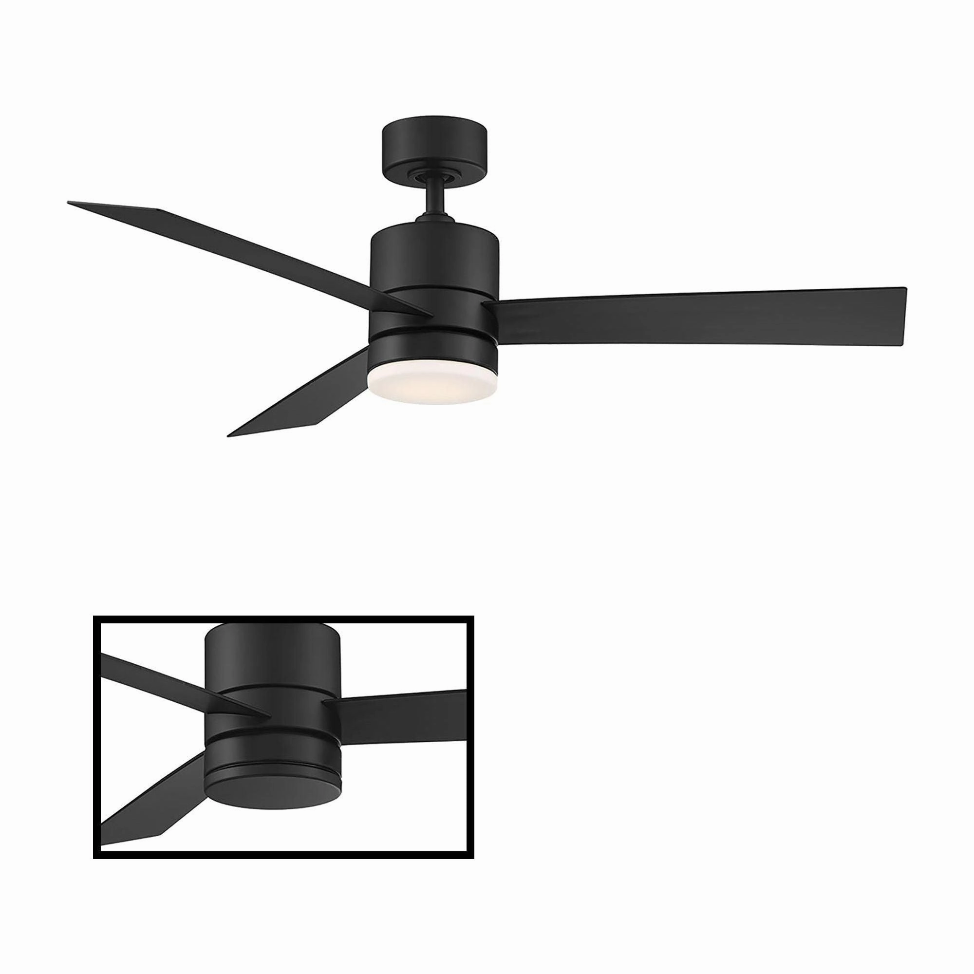 Axis Indoor/Outdoor 3-Blade 52" Smart Ceiling Fan with LED Light Kit and Remote Control