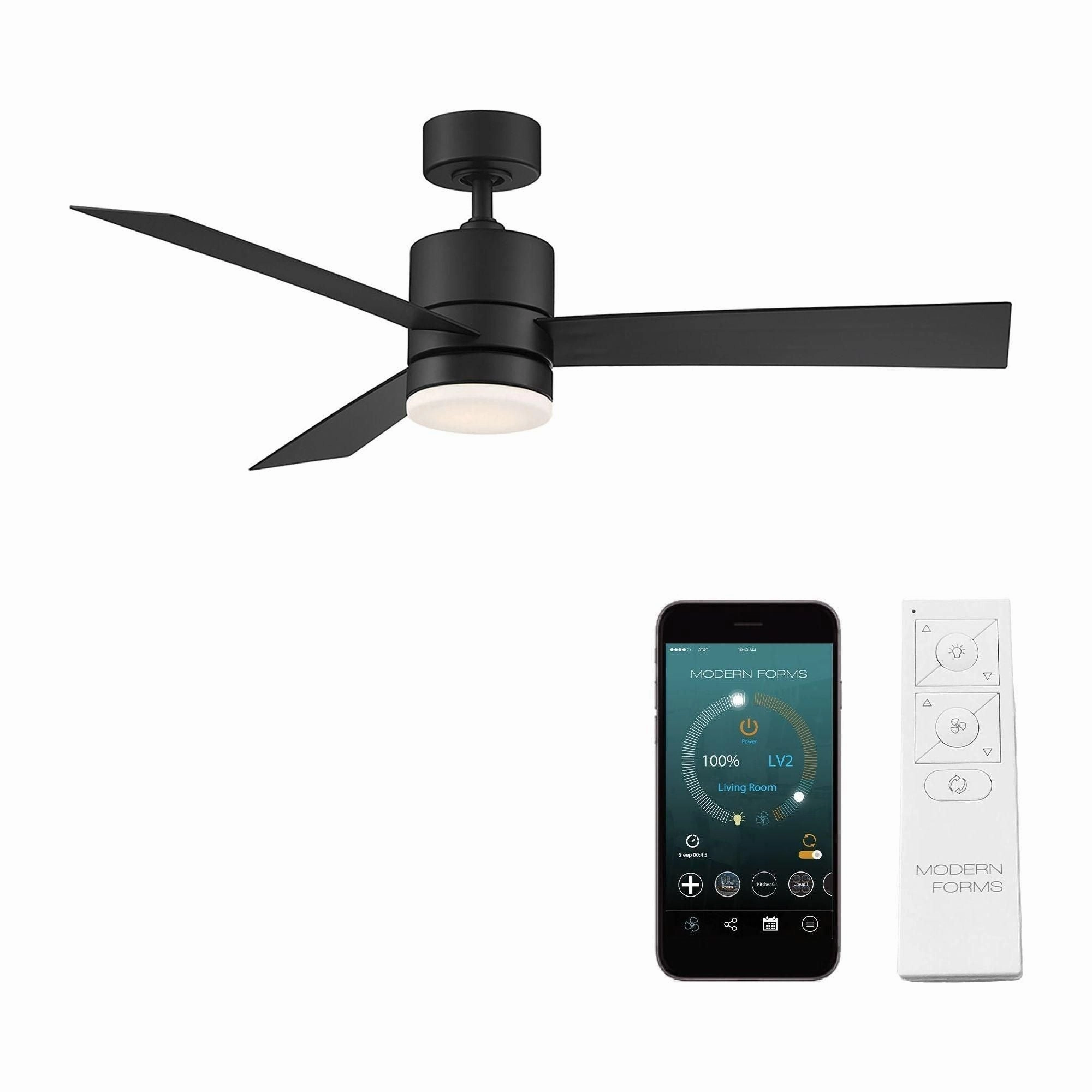 Axis Indoor/Outdoor 3-Blade 52" Smart Ceiling Fan with LED Light Kit and Remote Control