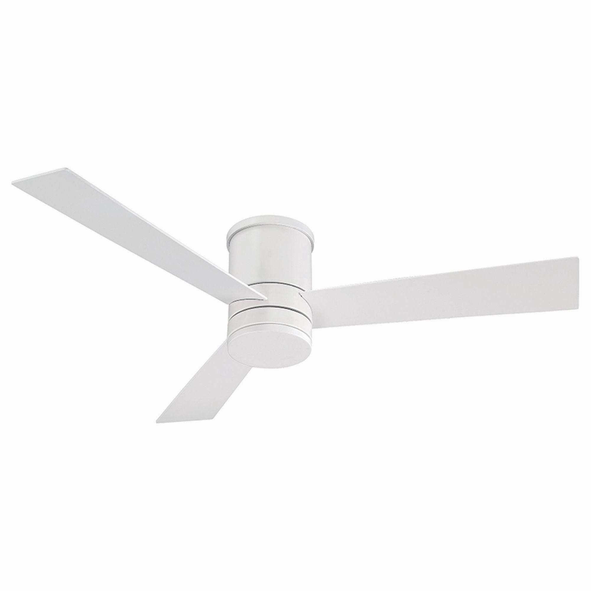 Axis Indoor/Outdoor 3-Blade 52" Smart Flush Mount Ceiling Fan with LED Light Kit and Remote Control
