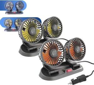 Backseat Fan For Baby Rear Facing, Fan For Backseat Kids,Adjustable Car Back-Seat F-An,USB Powered Car Seat Fans,Car Window Fans For Side Windows,3 Speeds & 360 Rotatable Window F-An (Yellow Orange) Rear-mounted fan for childrens safety