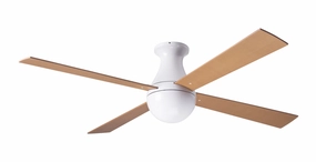 Ball Flush 52" Ceiling Fan quiet and compact hugger fans