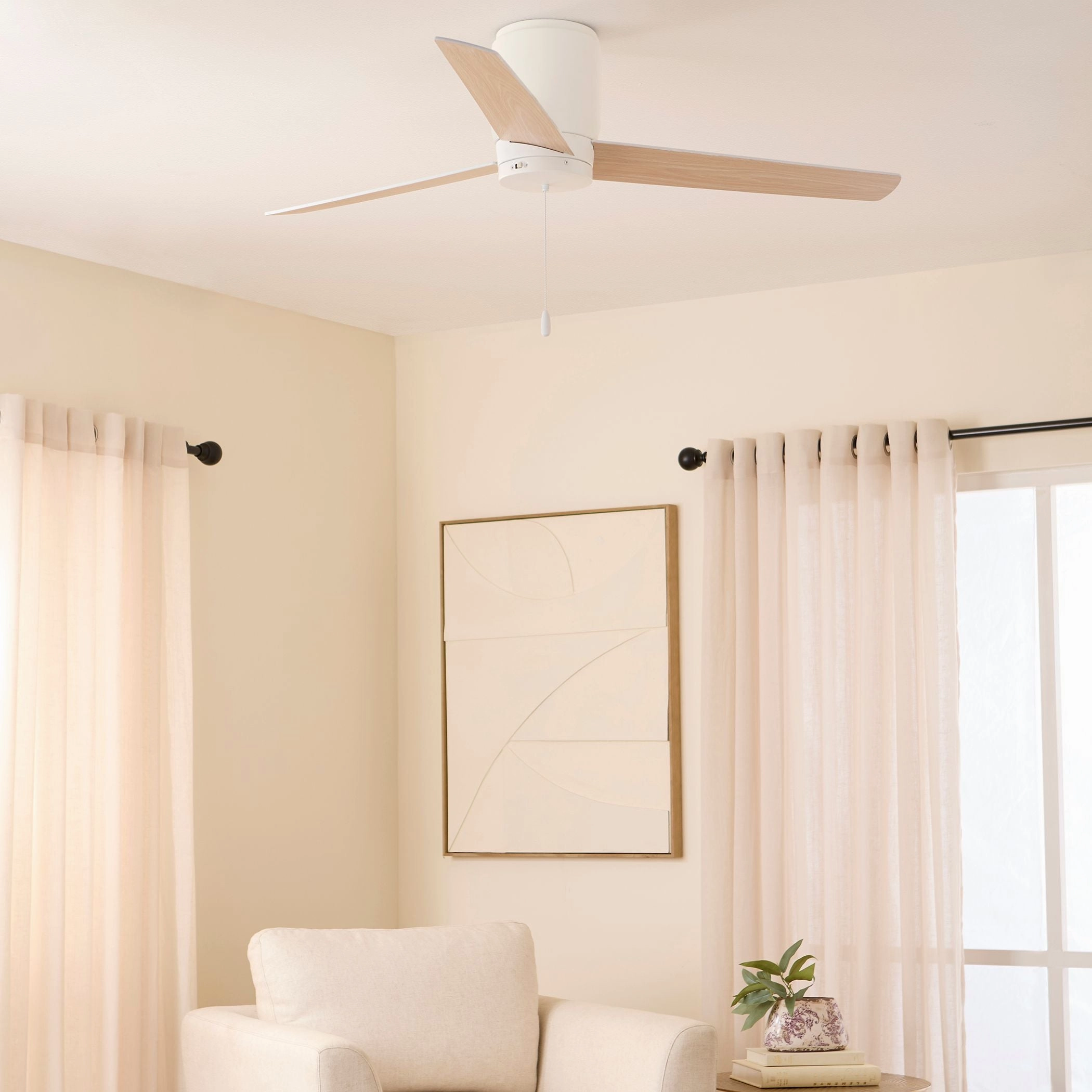 Banzai 52"Ceiling Fan Studio White