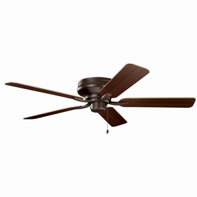 Basics Pro Legacy 52"Ceiling Fan Satin Natural Bronze hugger fans for rooms with low ceilings