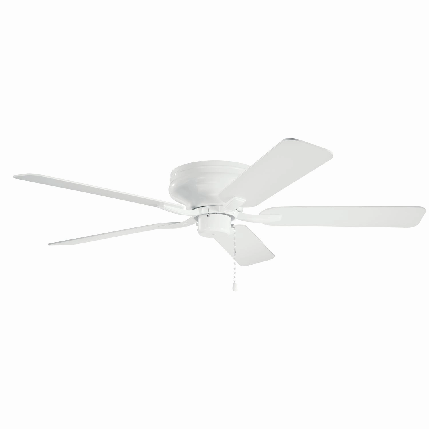Basics Pro Legacy 52"Ceiling Fan White hugger fans for rooms with low ceilings