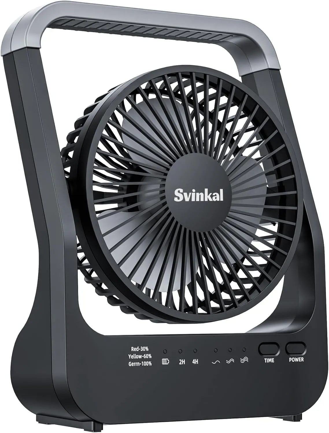Battery Powered Fan, 10000mah Portable Desk Fan with Timer, 3 Speeds, Whisper Quiet, 180 Rotation, Portable Fan for Office, Bedroom, Outdoor, Camping Waist-mounted portable fan for outdoor use