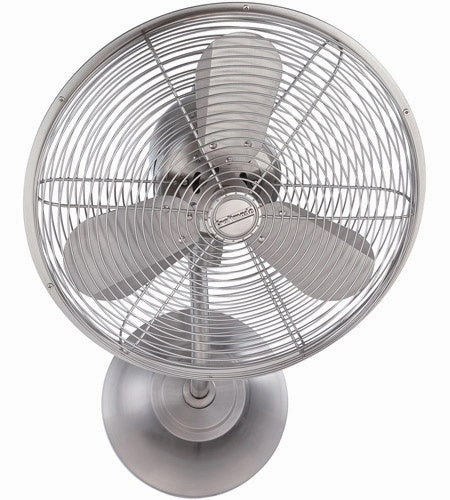 Bellows I Hard-wired Wall Mount Fan Brushed Polished Nickel compact portable fans for travel and camping