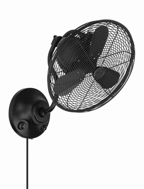 Bellows I Indoor/Outdoor 14"Wall Fan Flat Black compact portable fans for travel and camping
