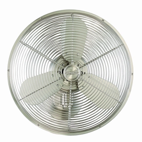 Bellows IV Wall Mount Fan Brushed Polished Nickel compact portable fans for travel and camping