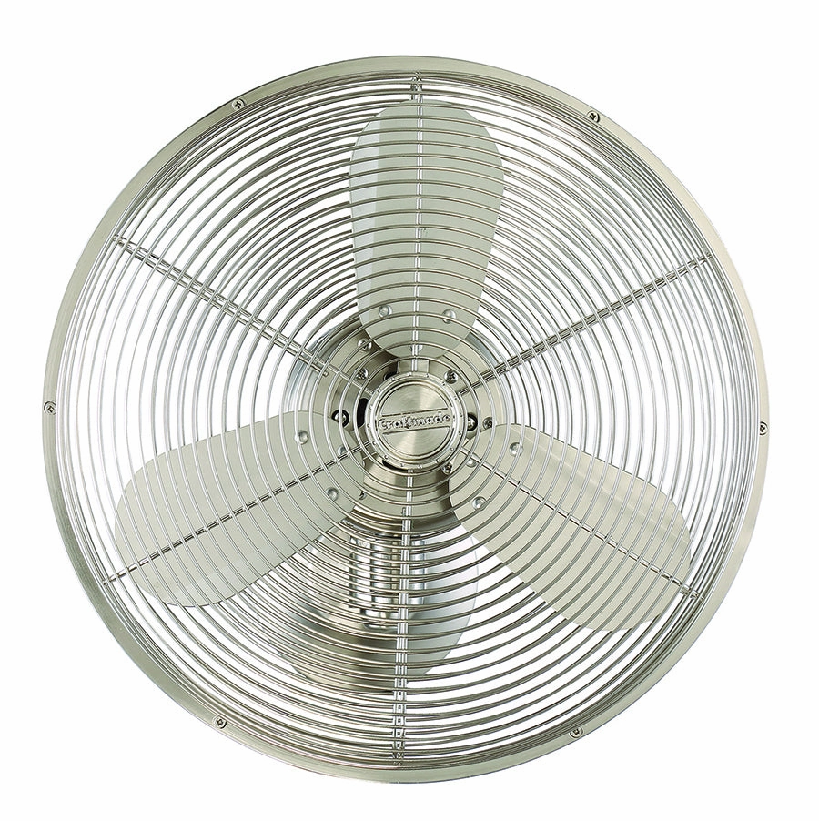 Bellows IV Wall Mount Fan Brushed Polished Nickel compact portable fans for travel and camping