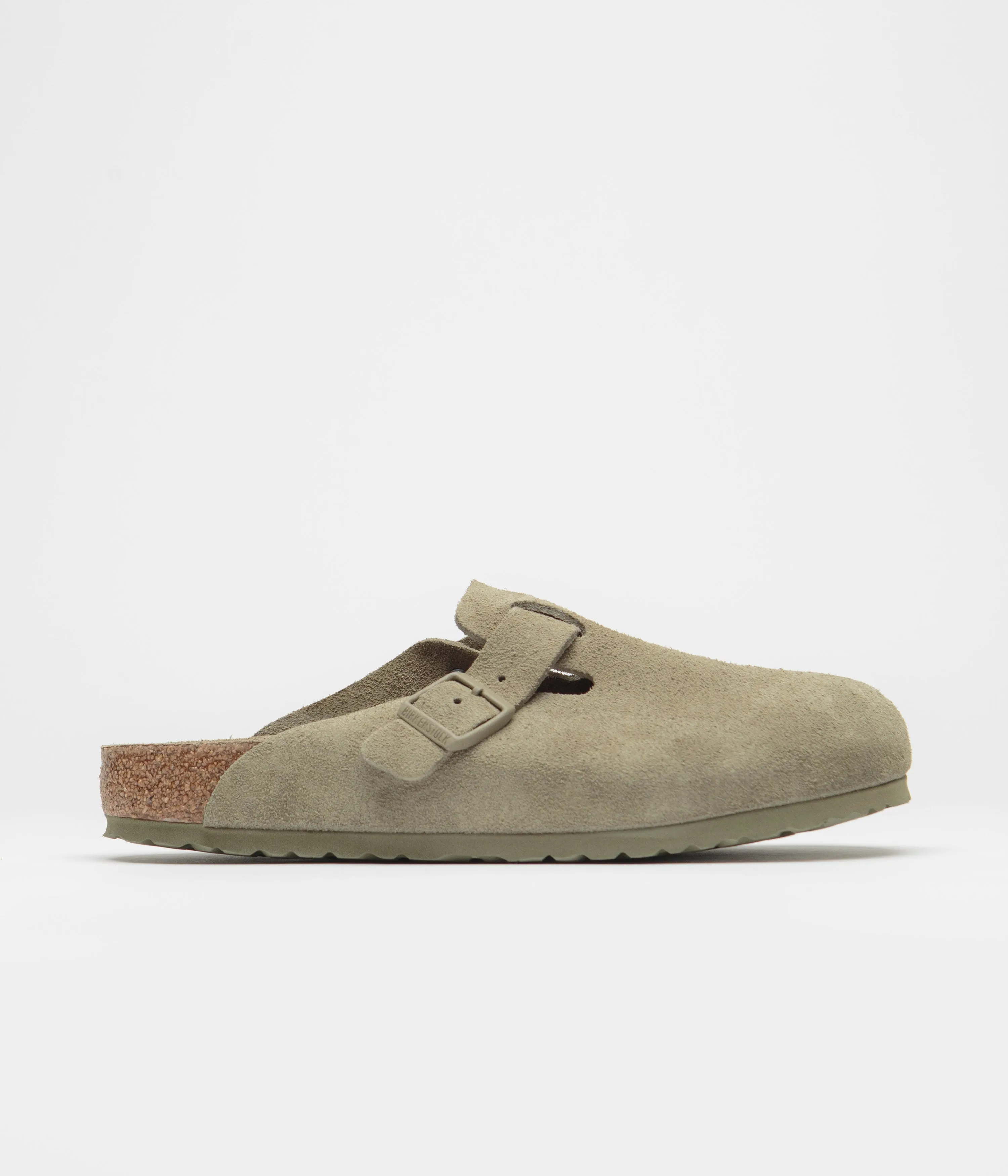 Birkenstock Boston BS Sandals - Faded Khaki Birkenstock Shoes