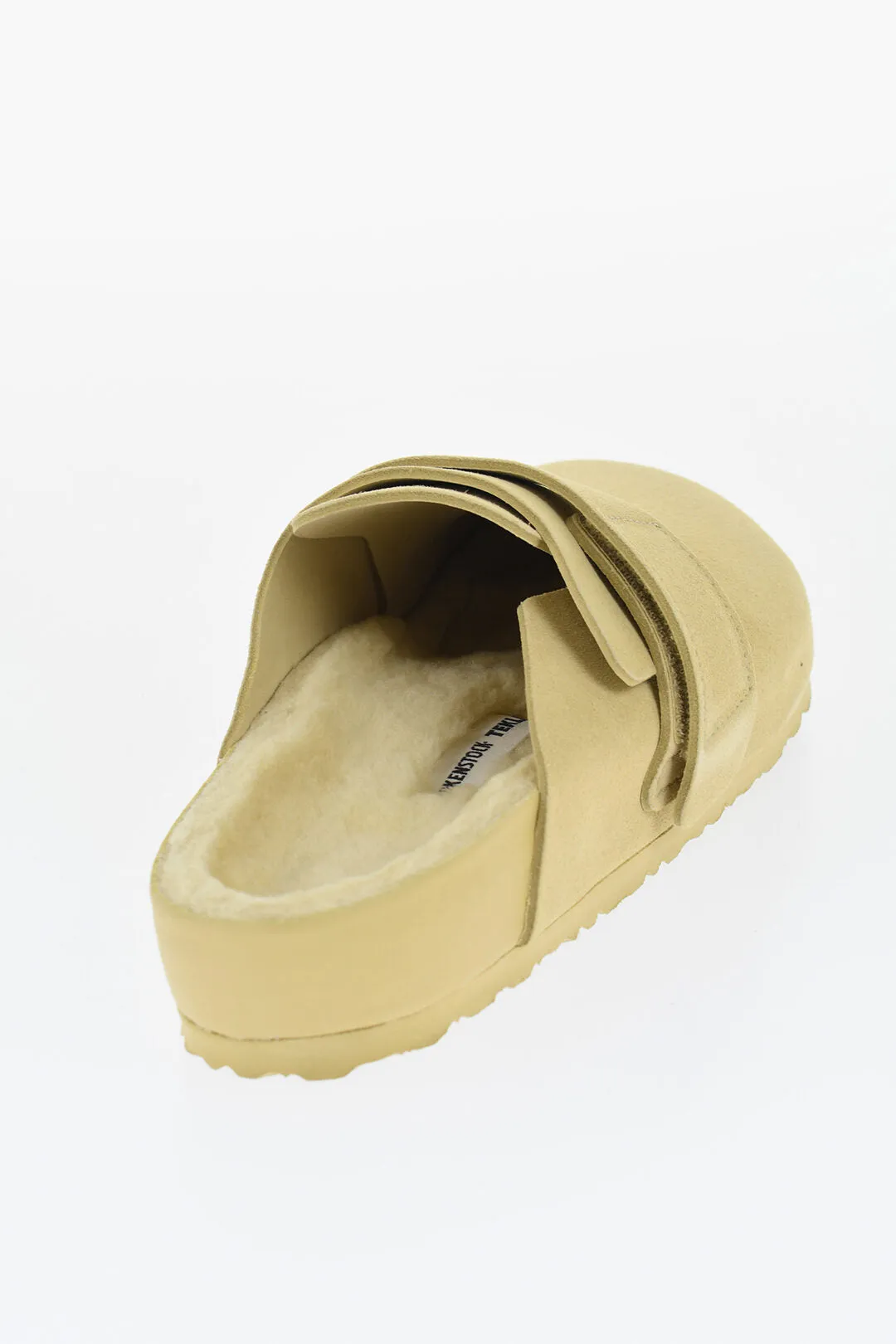 Birkenstock Suede Sandals With Real Fur Inner