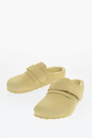 Birkenstock Suede Sandals With Real Fur Inner