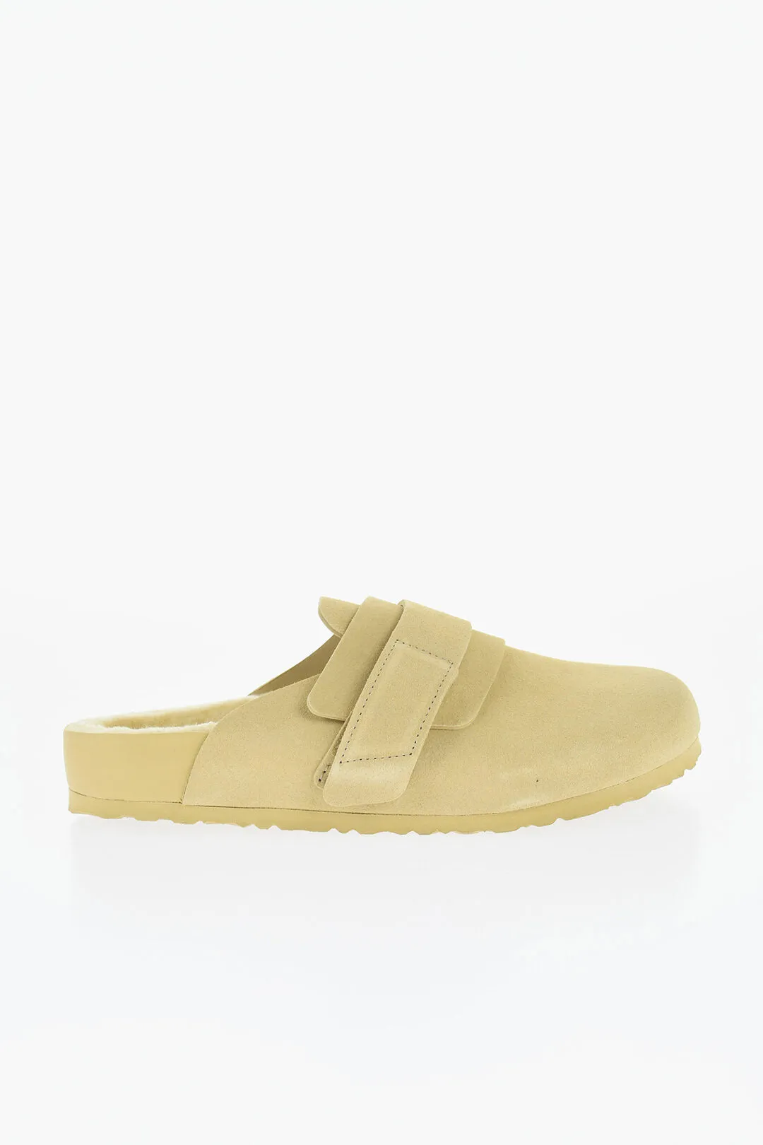 Birkenstock Suede Sandals With Real Fur Inner