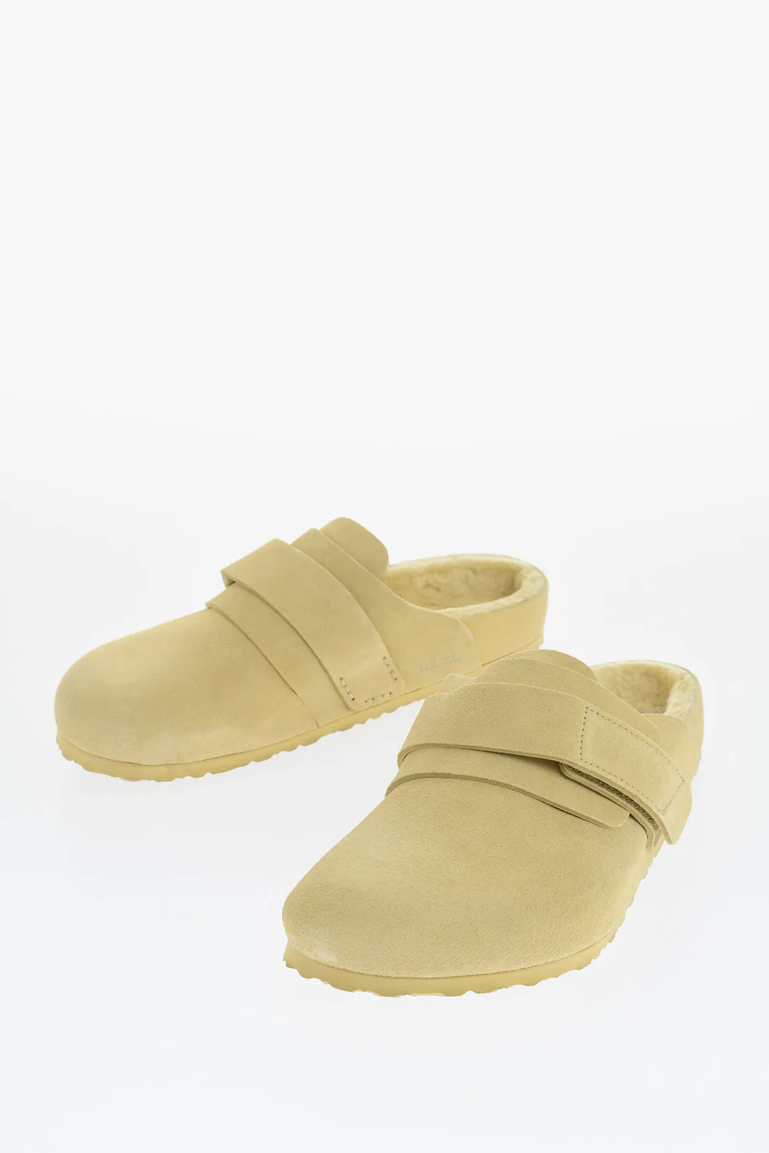 Birkenstock Suede Sandals With Real Fur Inner