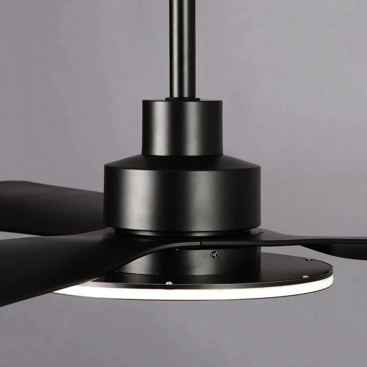 Black Ceiling Fans with Lights and Remote, 52 inch Ceiling Fan with Light, Quiet Reversible DC Motor, 3CCT, 6 Speeds Indoor & Outdoor Modern Unique Bedroom Ceiling Fan