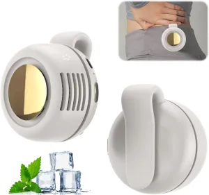 bladeless fan Portable Silent Mini Bladeless Electric Fan,Mini Whirlwind Fan for Waist Clip Fan, 3 Speeds Hands-Free Neck Fan,Suitable for Outdoor & Travel & Office, Travel Accessories, Gift (White) Small bladeless fan for quiet cooling