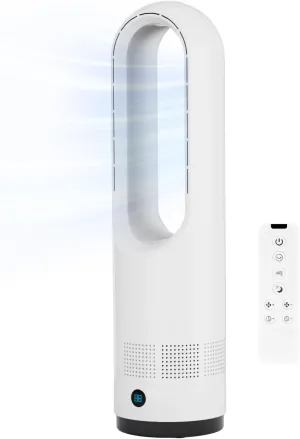 Bladeless Fan,22Inch Cooling Tower Fan 80 Oscillating with Remote, 9H Timer, 8 Speeds, Portable Quiet Cooling Fan for Indoor, Bedroom, Home Office Room Small bladeless fan for quiet cooling