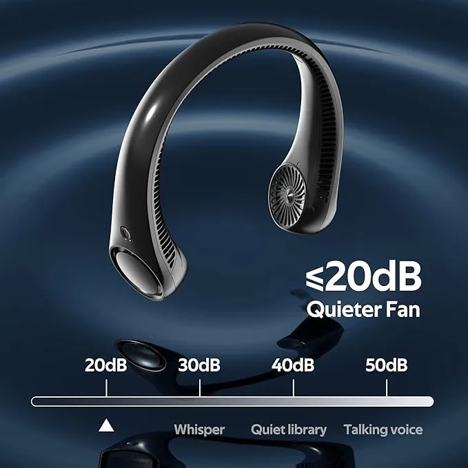 Bladeless Neck Fan  360 Wearable Cooling
