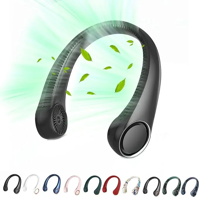 Bladeless Neck Fan  360 Wearable Cooling