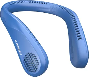 Bladeless Neck Fan with 5200mAh Battery - 3-Speed Adjustable Hands-Free Cooling Fan, USB Rechargeable & Portable Personal Fan for Travel, Outdoor, Sports, Office Neck fan for hands-free comfort