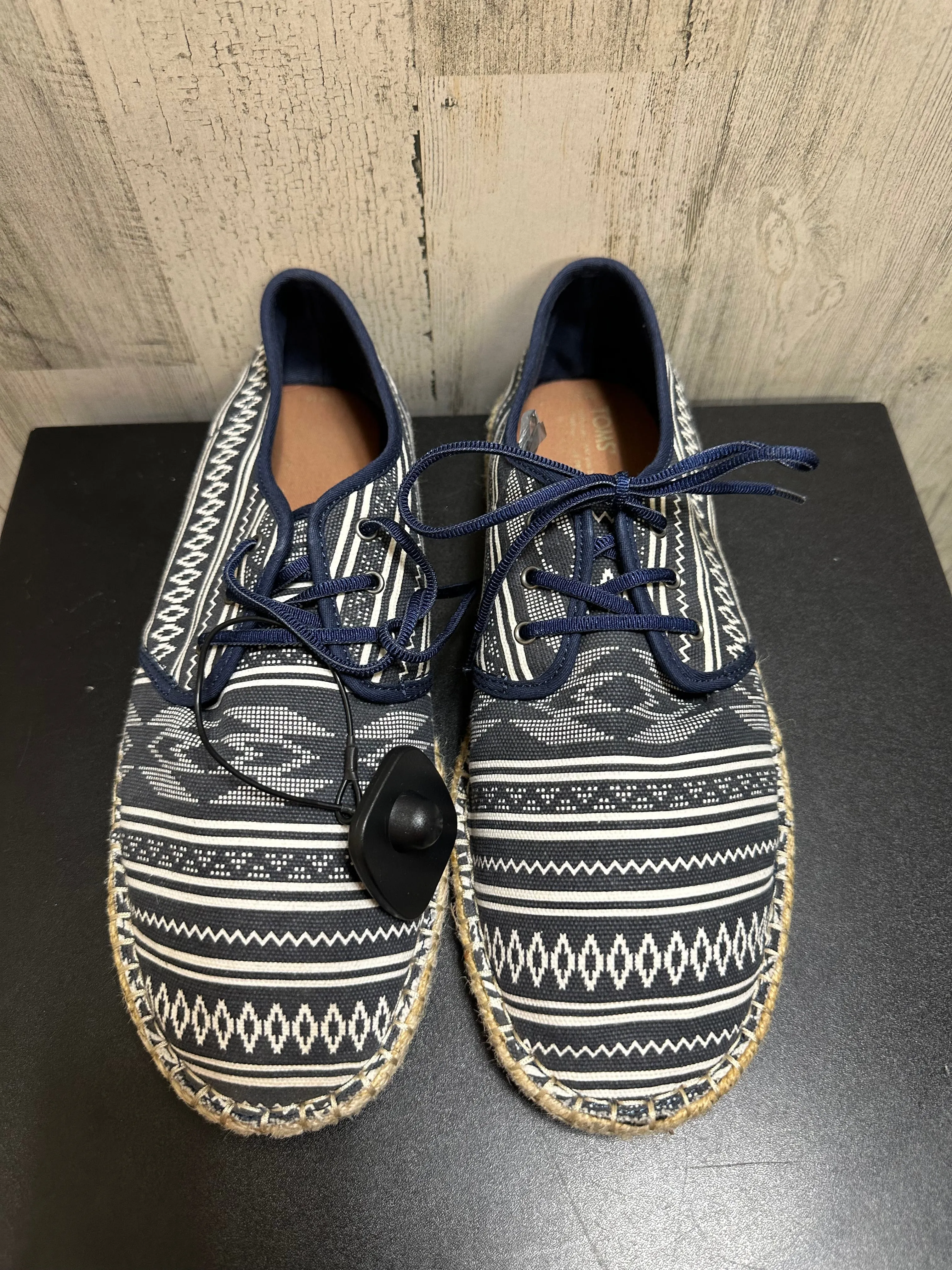 Blue Shoes Flats Toms, Size 10 toms