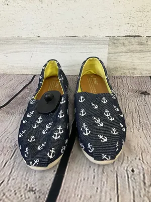 Blue Shoes Flats Toms, Size 7 toms