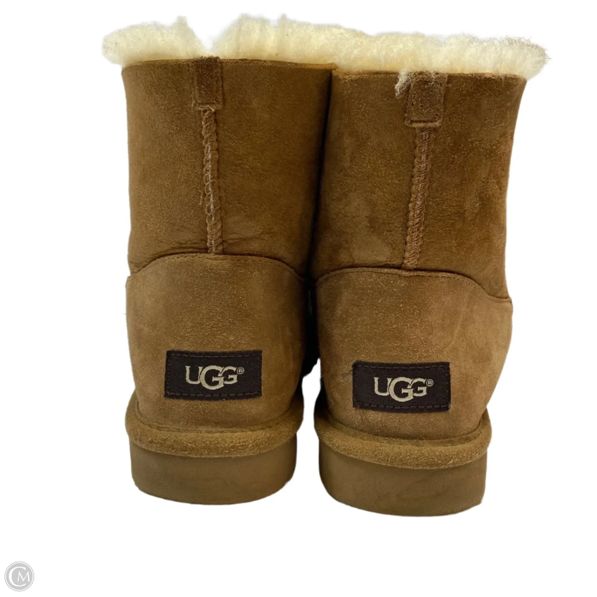 Boots Designer By Ugg In Brown, Size: 8