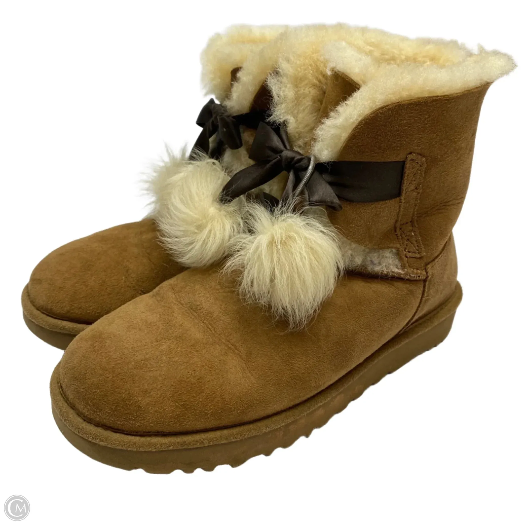 Boots Designer By Ugg In Brown, Size: 8