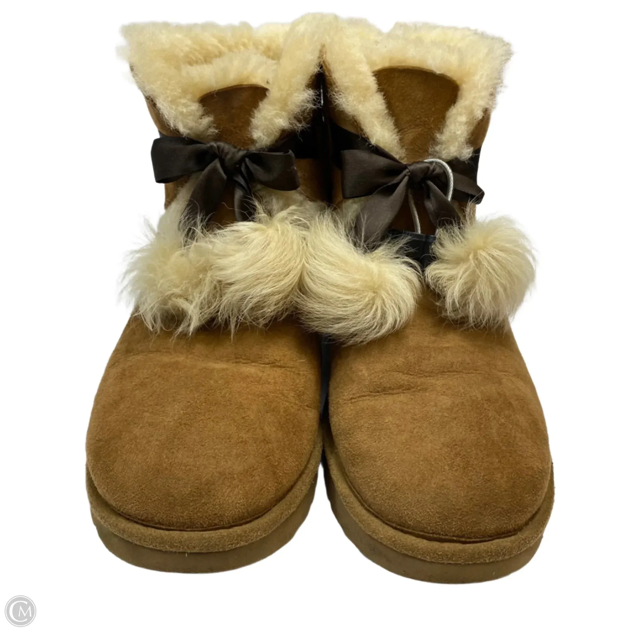 Boots Designer By Ugg In Brown, Size: 8