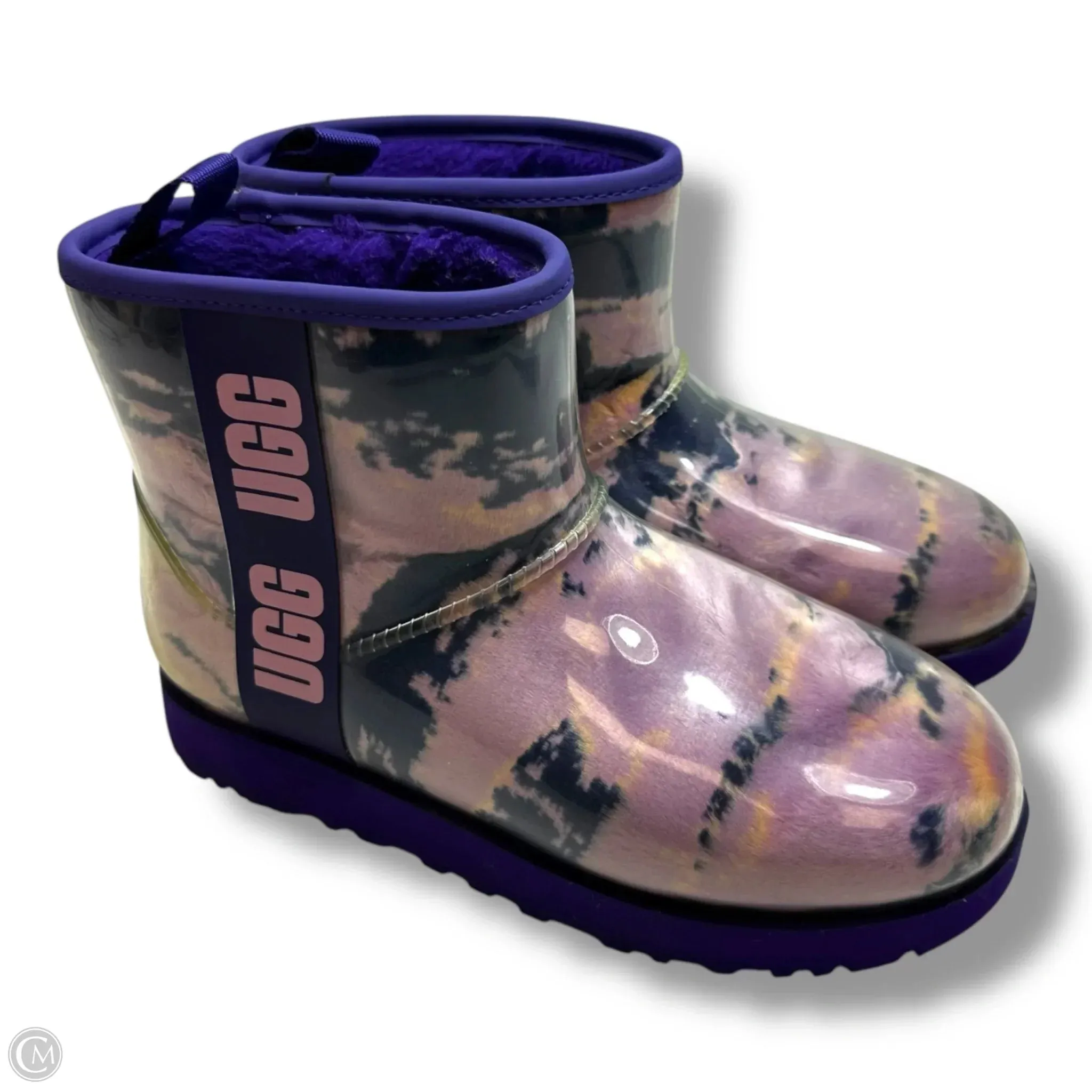 Boots Designer By Ugg In Purple, Size: 8