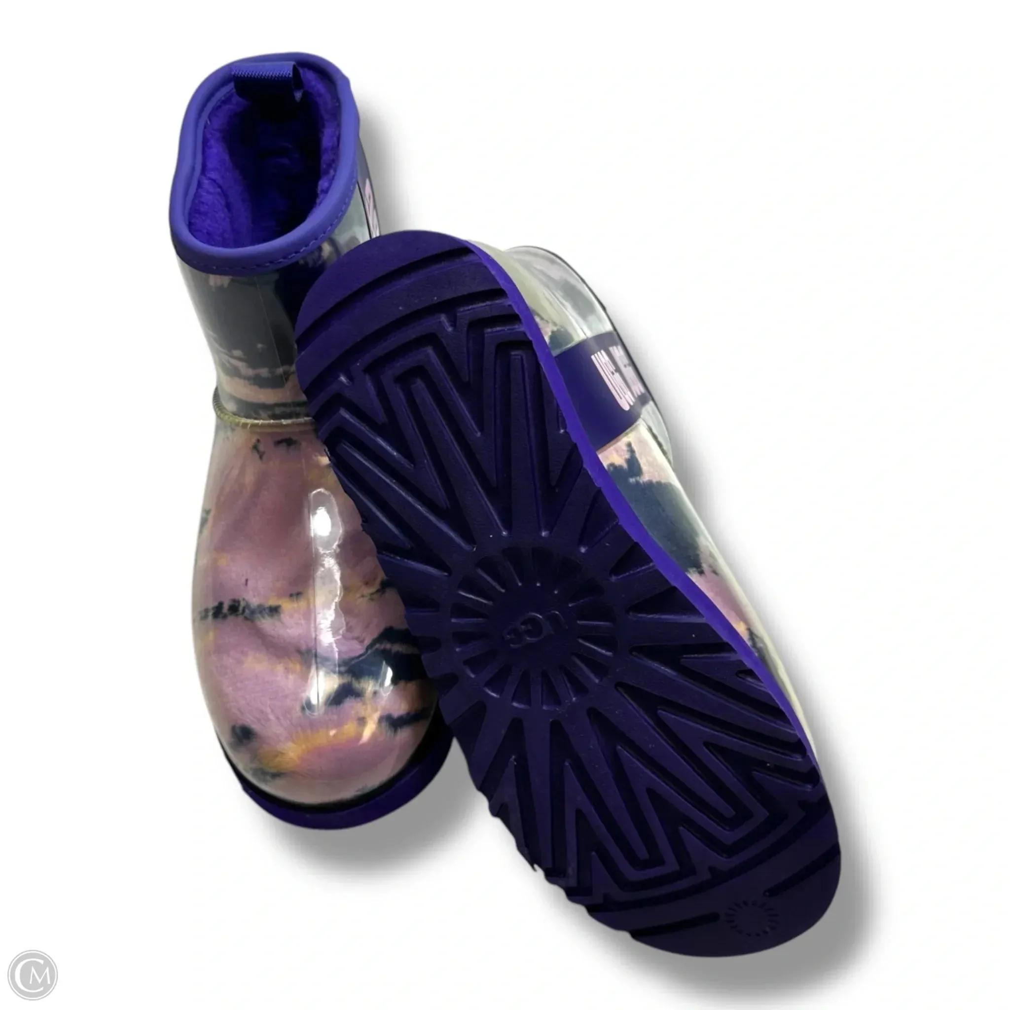 Boots Designer By Ugg In Purple, Size: 8