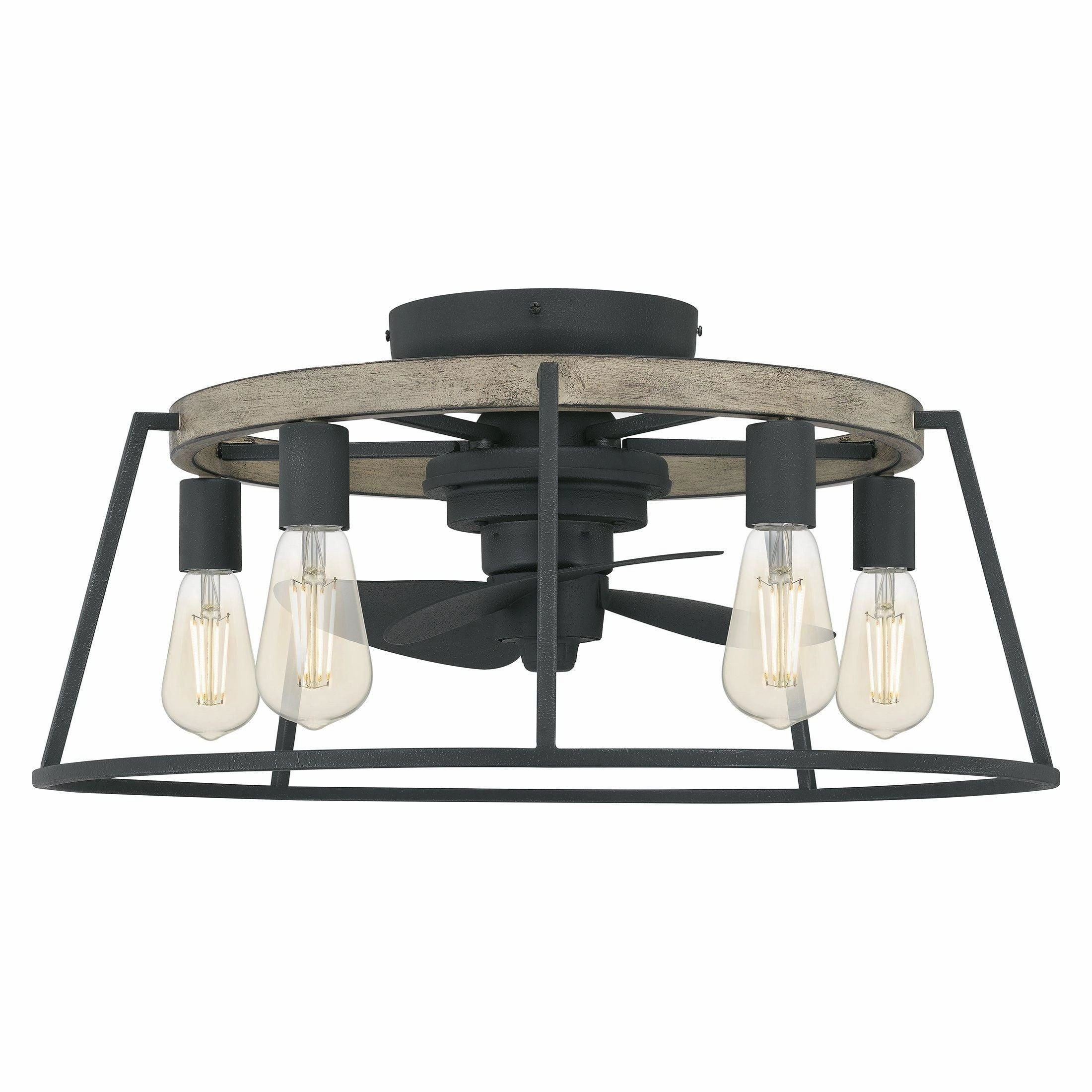 Brockton Fandelier ceiling fans with integrated LED lighting