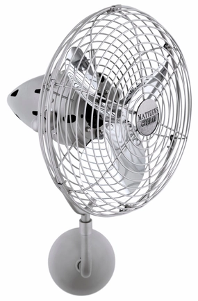 Bruna Parede 19"Ceiling Fan Brushed Nickel compact portable fans for travel and camping