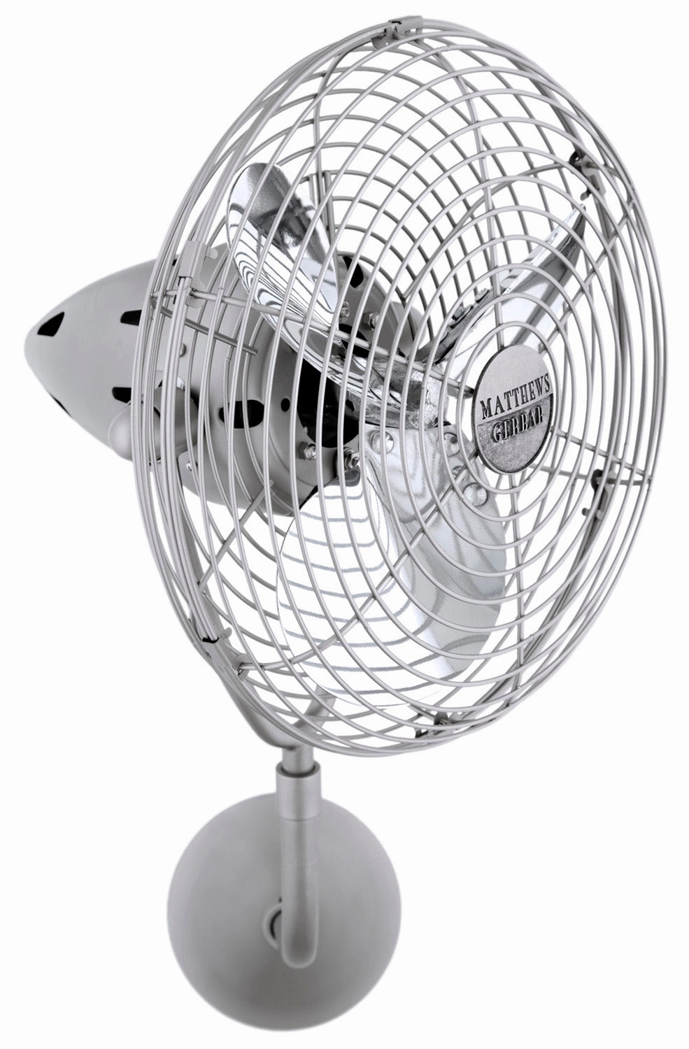 Bruna Parede 19"Ceiling Fan Brushed Nickel compact portable fans for travel and camping