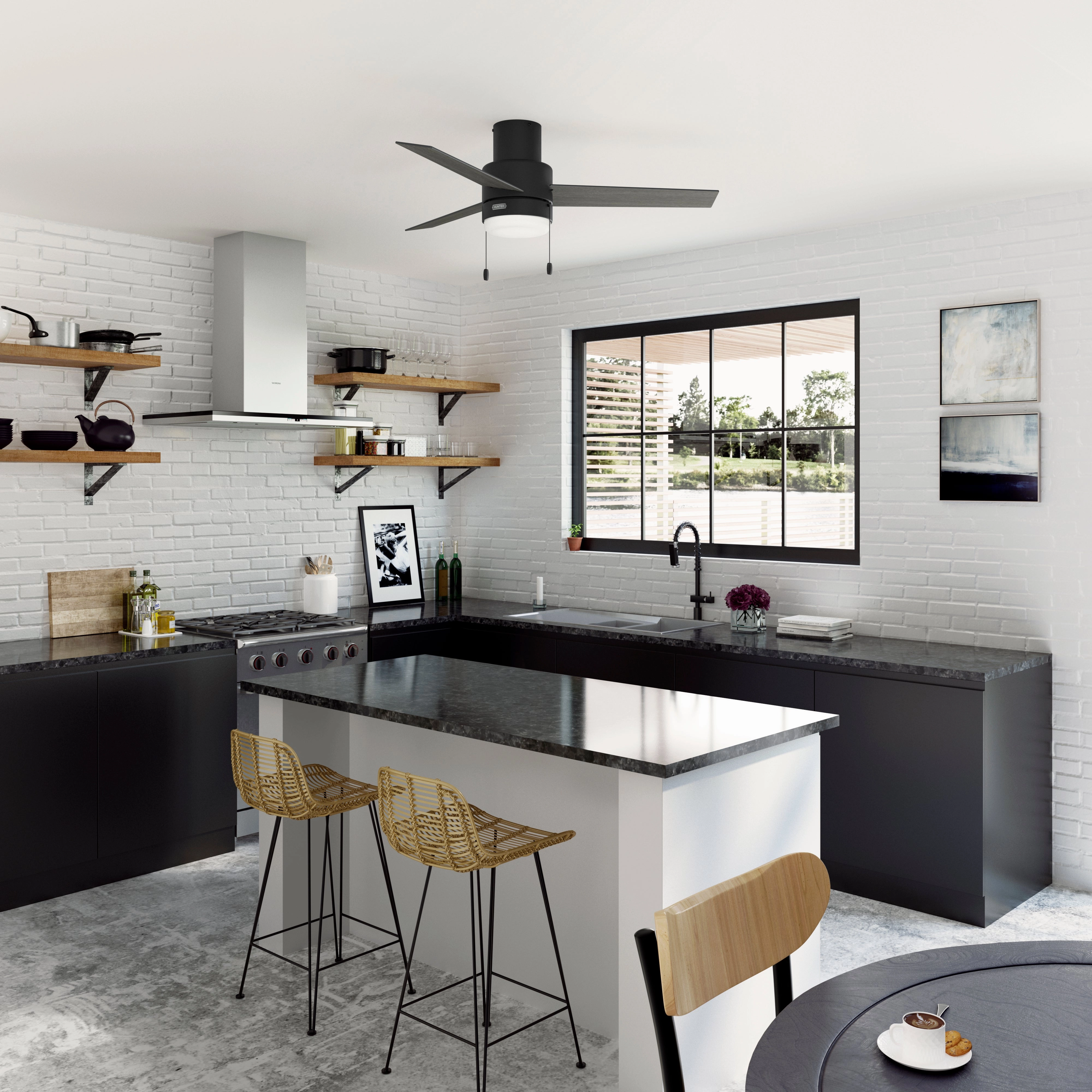 Brunner 52"Ceiling Fan Matte Black