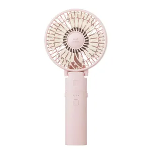 BRUNO Portable Mini Fan - Light Pink (2024) neck fans for hands-free cooling comfort