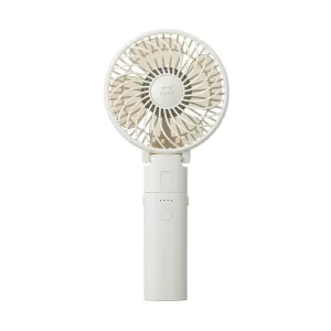 BRUNO Portable Mini Fan - White (2023) neck fans for hands-free cooling comfort