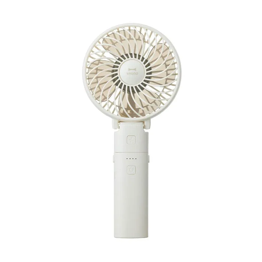 BRUNO Portable Mini Fan - White (2023) neck fans for hands-free cooling comfort