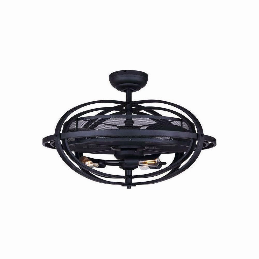 Canarm 24 Inch Cyra Matte Black Ceiling Fan efficient ceiling fans for home cooling