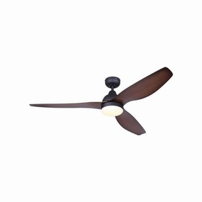 Canarm 52 Inch Duke Matte Black Ceiling Fan ceiling fans with integrated LED lighting