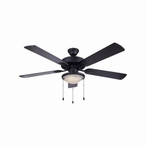 Canarm 52 Inch Kincade Matte Black Ceiling Fan ceiling fans with integrated LED lighting