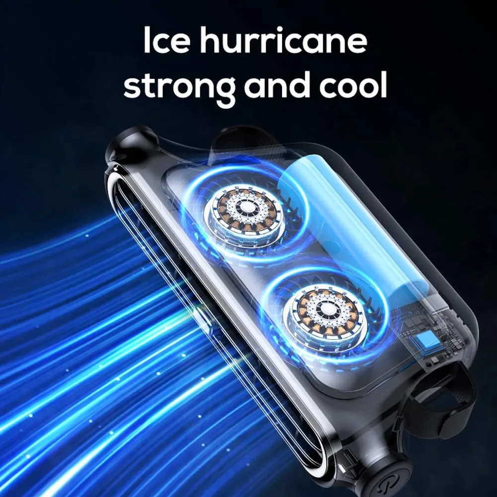 Car Cooling Fans For Backseat, Car Fan for Driver and Passenger's Seat Portable Backseat Cooling Fan Kids Baby with 3 Adjustable Wind Speeds for Vehicle Jeep Van RV Truck (Black 3000mAh)